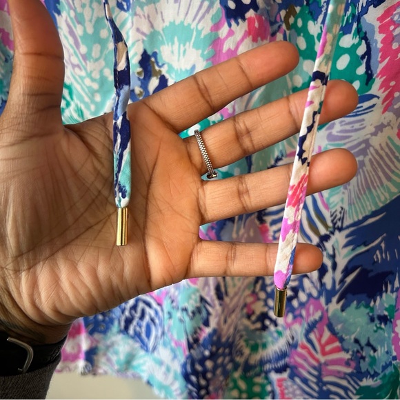 Lilly Pulitzer Willa Top Women’s Floral Coastal Resort Vacation Preppy Size XS - Picture 3 of 7